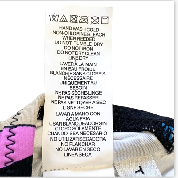 NWT Trina Turk Sintra Black Tropical Flora Halter Tankini Swimsuit Set Size 2 - Picture 4 of 16